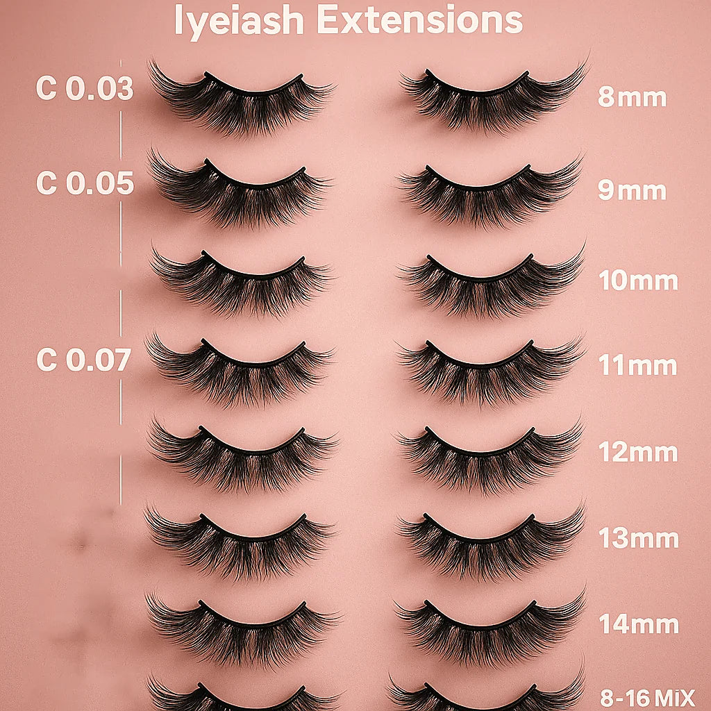 Veyes Inc Faux Mink Individual Eyelash Extensions Classic Matte Lashes 8–20mm | Professional Natural Lash Supplies & Bulk Wholesale