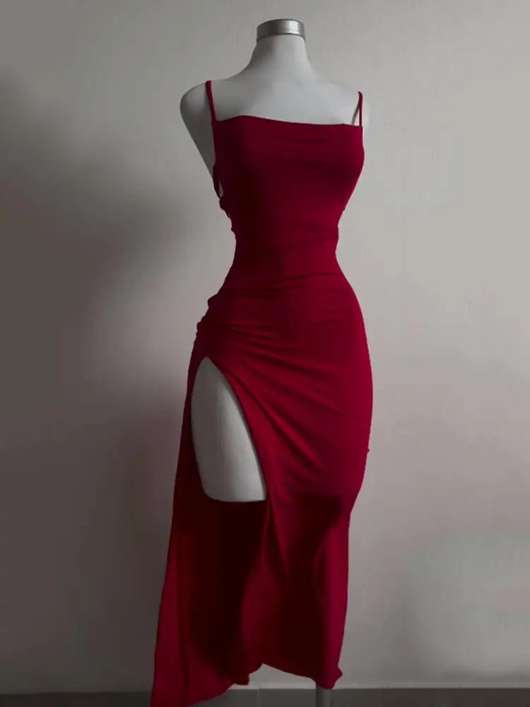 Summer Halter Strap Bodycon Mini Dress Spice Girl Inspired, Trendy Bag Hip Clubwear