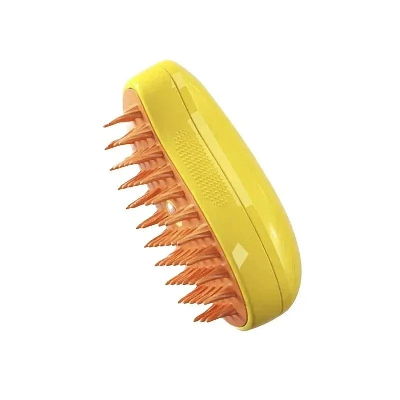 3 in 1 Pet Steam Grooming Brush Electric Hair Removal, Cleaning Spray & Massage Comb for Cats & Dogs Retractable Handle