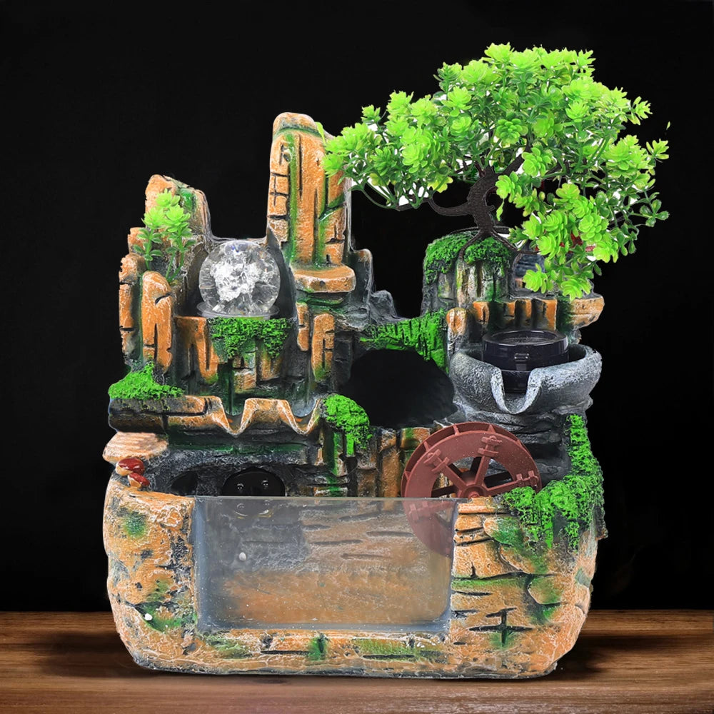 Luxury Tabletop Fountain Elegant Indoor Waterfall Decor for Home & Office Perfect Gift Idea