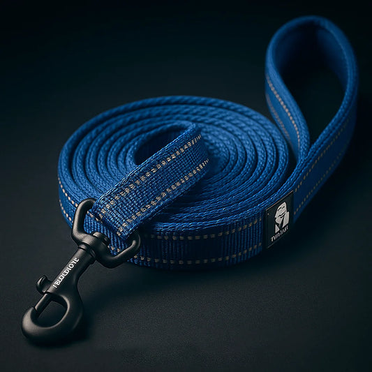 Truelove Reflective Soft Pet Leash  200cm Nylon Mesh Padded Lead for Large Dogs & Cats, Training & Walking, Heavy Duty, Adjustable