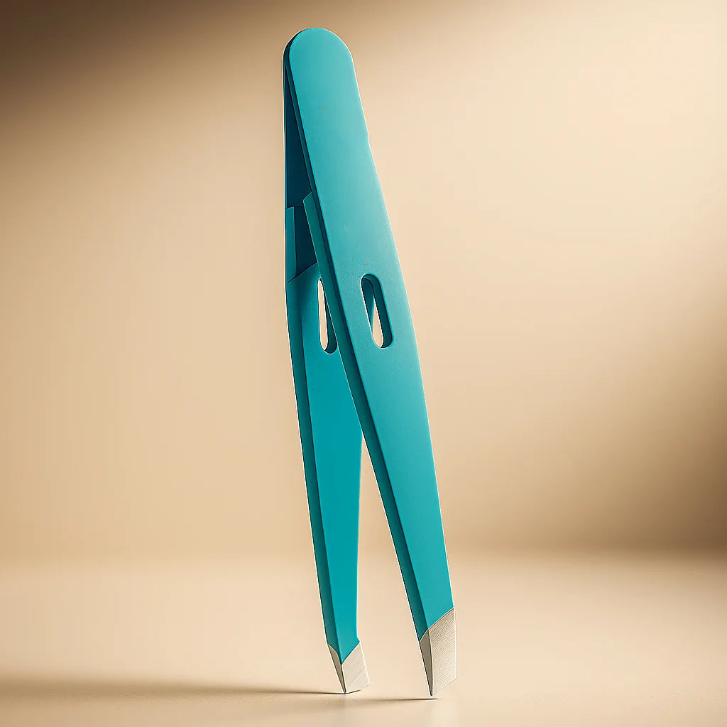 MR.GREEN Stainless Steel Eyebrow Tweezers  Colorful Slant Tip Hair Remover for Precision Eyebrow Shaping, Fine Hair Plucking & Facial Hair Removal  Professional Beauty Makeup Tool