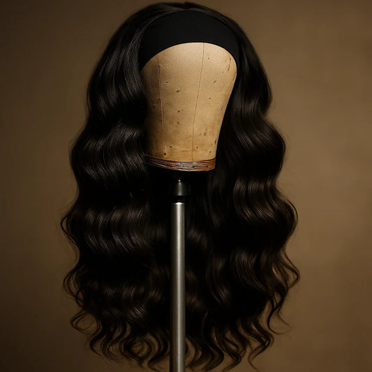 Headband Wig Human Hair  Body Wave Brazilian Remy Wig 180% Density Glueless Ready to Wear Wigs for  Womens
