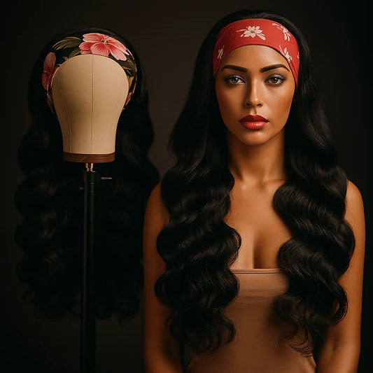 Headband Wig Human Hair  Body Wave Brazilian Remy Wig 180% Density Glueless Ready to Wear Wigs for  Womens