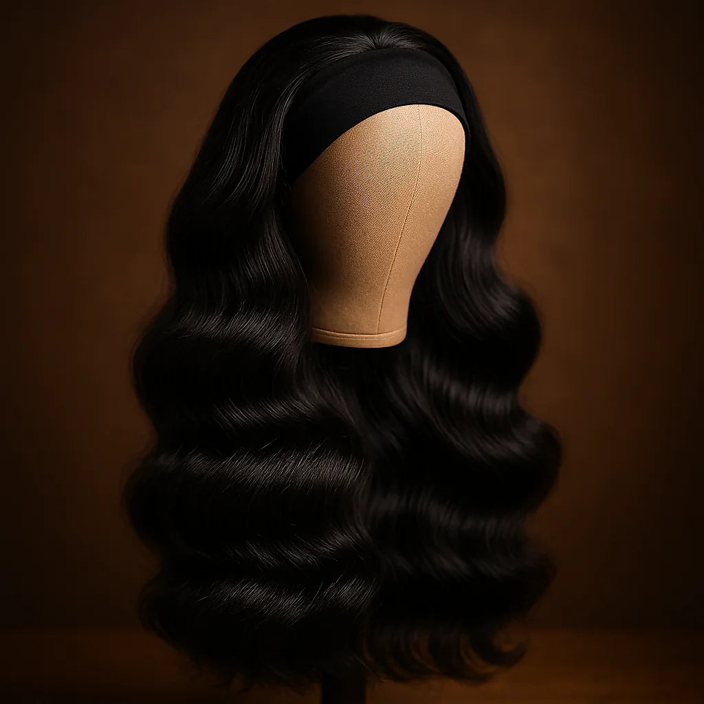 Headband Wig Human Hair  Body Wave Brazilian Remy Wig 180% Density Glueless Ready to Wear Wigs for  Womens