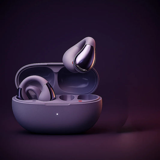 QCY Crossky C30 Open-Ear Bluetooth 5.4 Earbuds  Wireless Ear Clip Sport Headphones with Dual Connection for Running & Workout