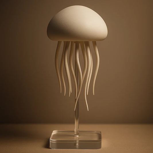 Jellyfish Cartoon Night Light & Bluetooth Humidifier RGB LED Bedside Lamp with Voice Control, Type C Charging & Upgraded Design