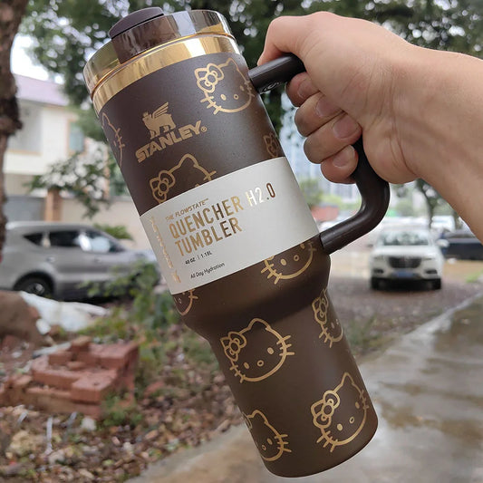 Stanley Quencher H2.0 Flowstate Tumbler 40 oz With Handle & Straw, 3 Position Lid, Cup Holder Friendly | Travel Mug USA