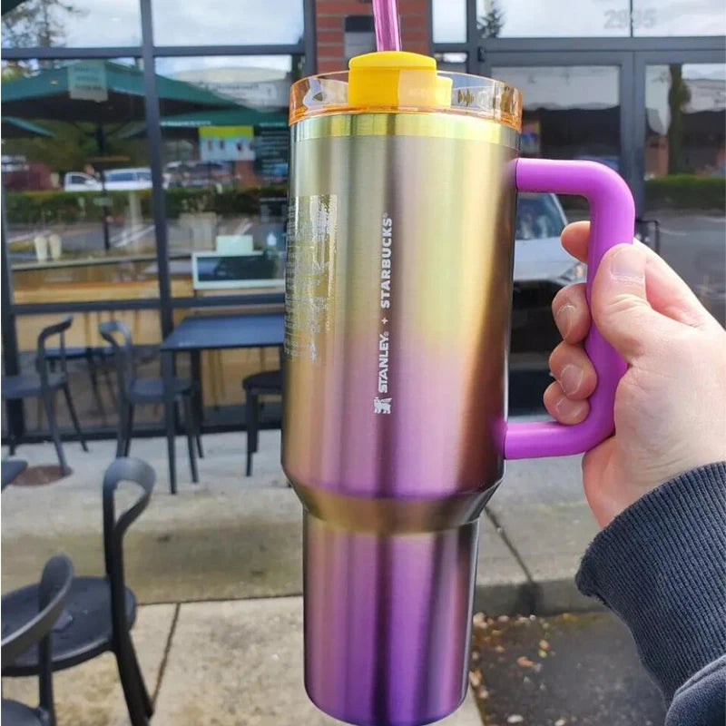 Stanley Quencher H2.0 Flowstate Tumbler 40 oz With Handle & Straw, 3 Position Lid, Cup Holder Friendly | Travel Mug USA