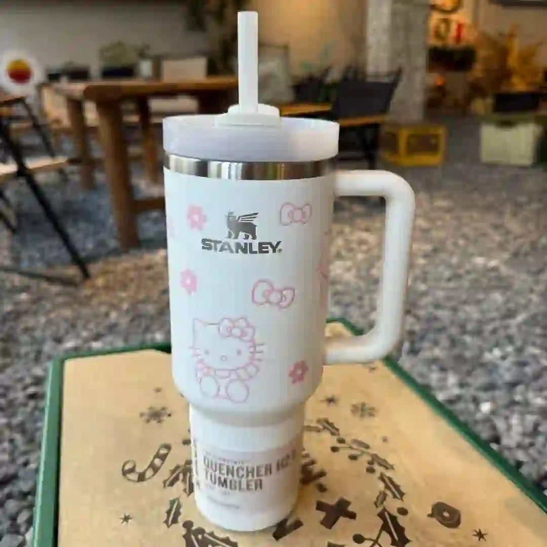Stanley Quencher H2.0 Flowstate Tumbler 40 oz With Handle & Straw, 3 Position Lid, Cup Holder Friendly | Travel Mug USA