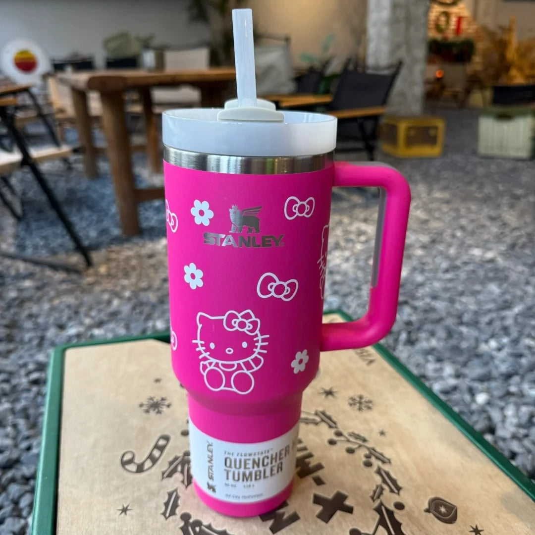Stanley Quencher H2.0 Flowstate Tumbler 40 oz With Handle & Straw, 3 Position Lid, Cup Holder Friendly | Travel Mug USA