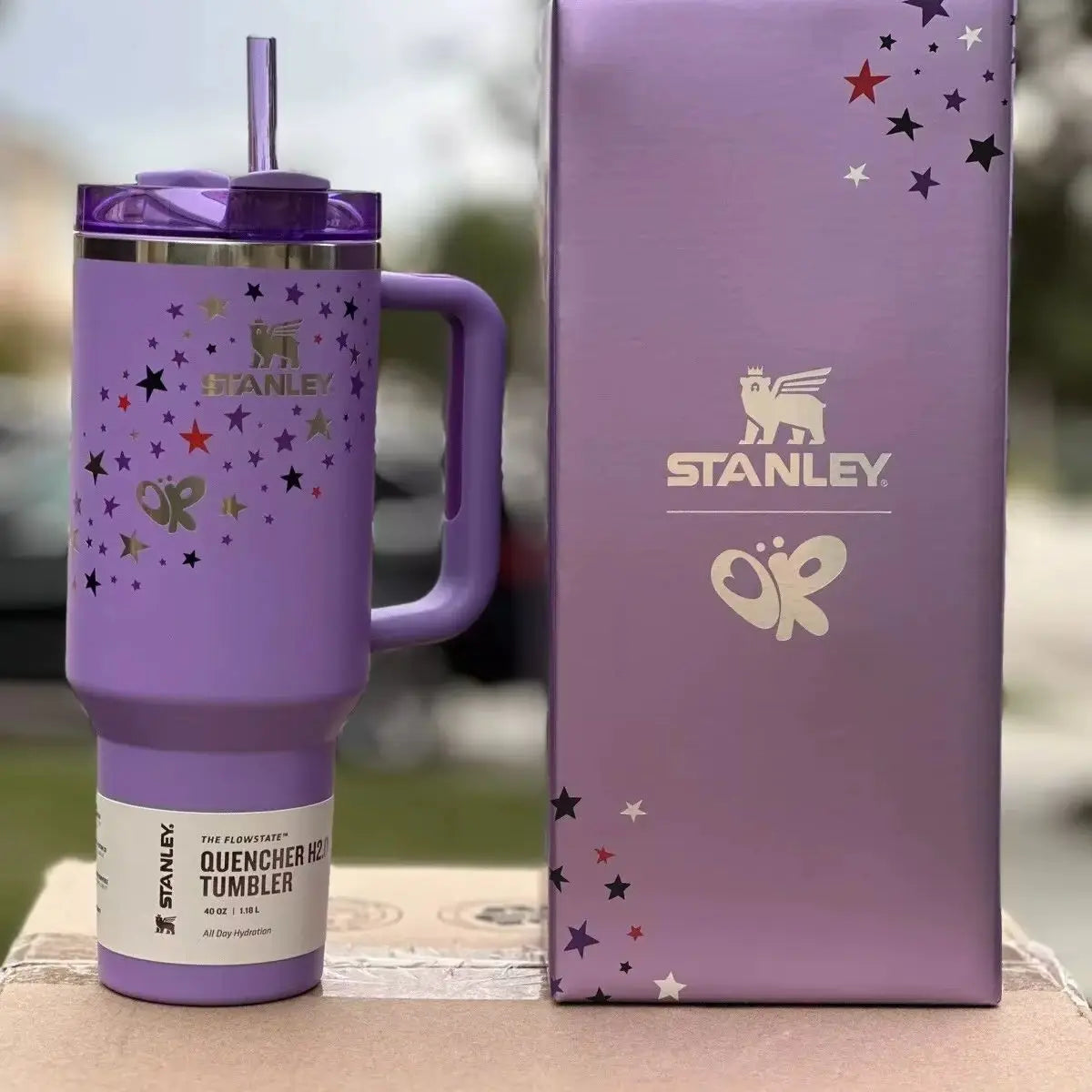 Stanley Quencher H2.0 Flowstate Tumbler 40 oz With Handle & Straw, 3 Position Lid, Cup Holder Friendly | Travel Mug USA