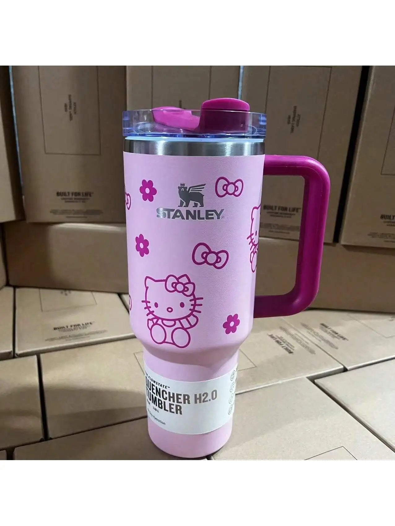 Stanley Quencher H2.0 Flowstate Tumbler 40 oz With Handle & Straw, 3 Position Lid, Cup Holder Friendly | Travel Mug USA