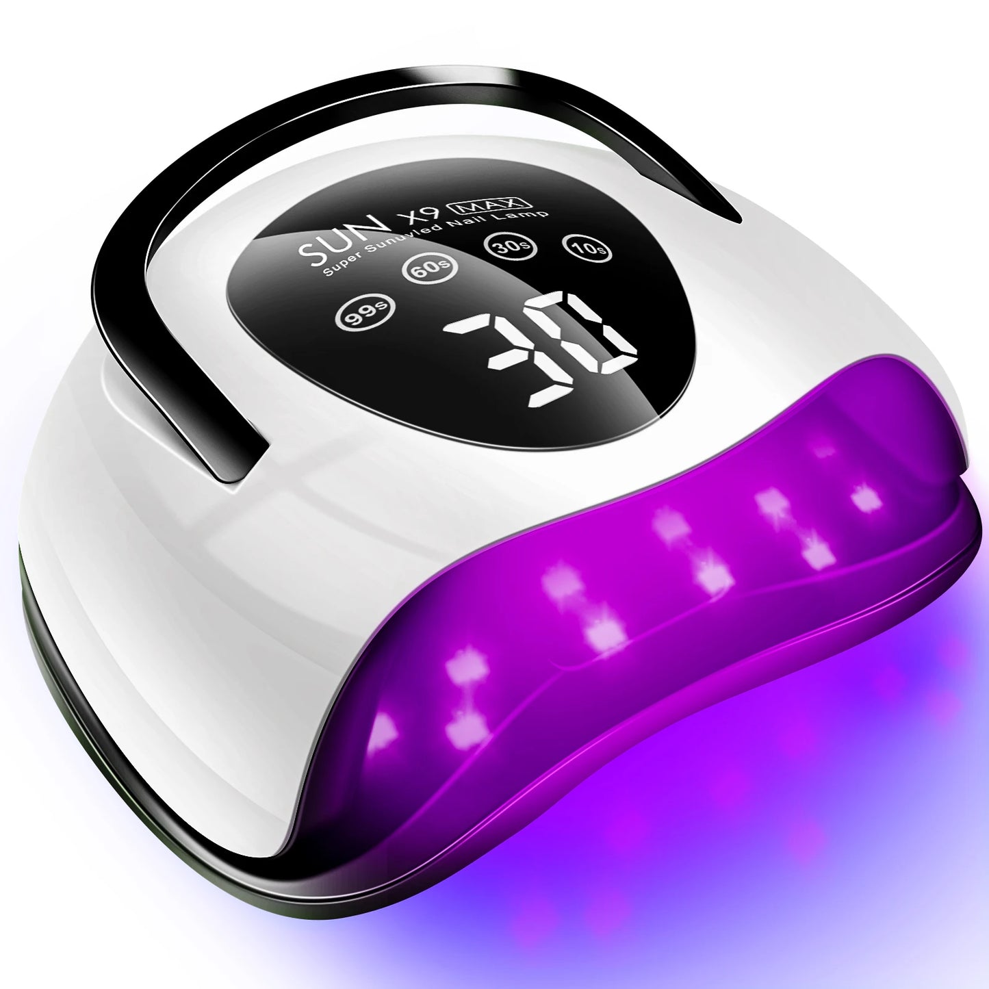 220W LED UV Light Dryer for Nails Gel Polish with 57 Lamp Beads 4 Timer Setting & LCD Touch Display Screen