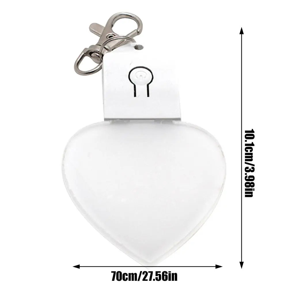 Heart LED Purse Light Rechargeable Handbag Charm for Women, Illuminates Inside Your Bag, Gift Idea USA