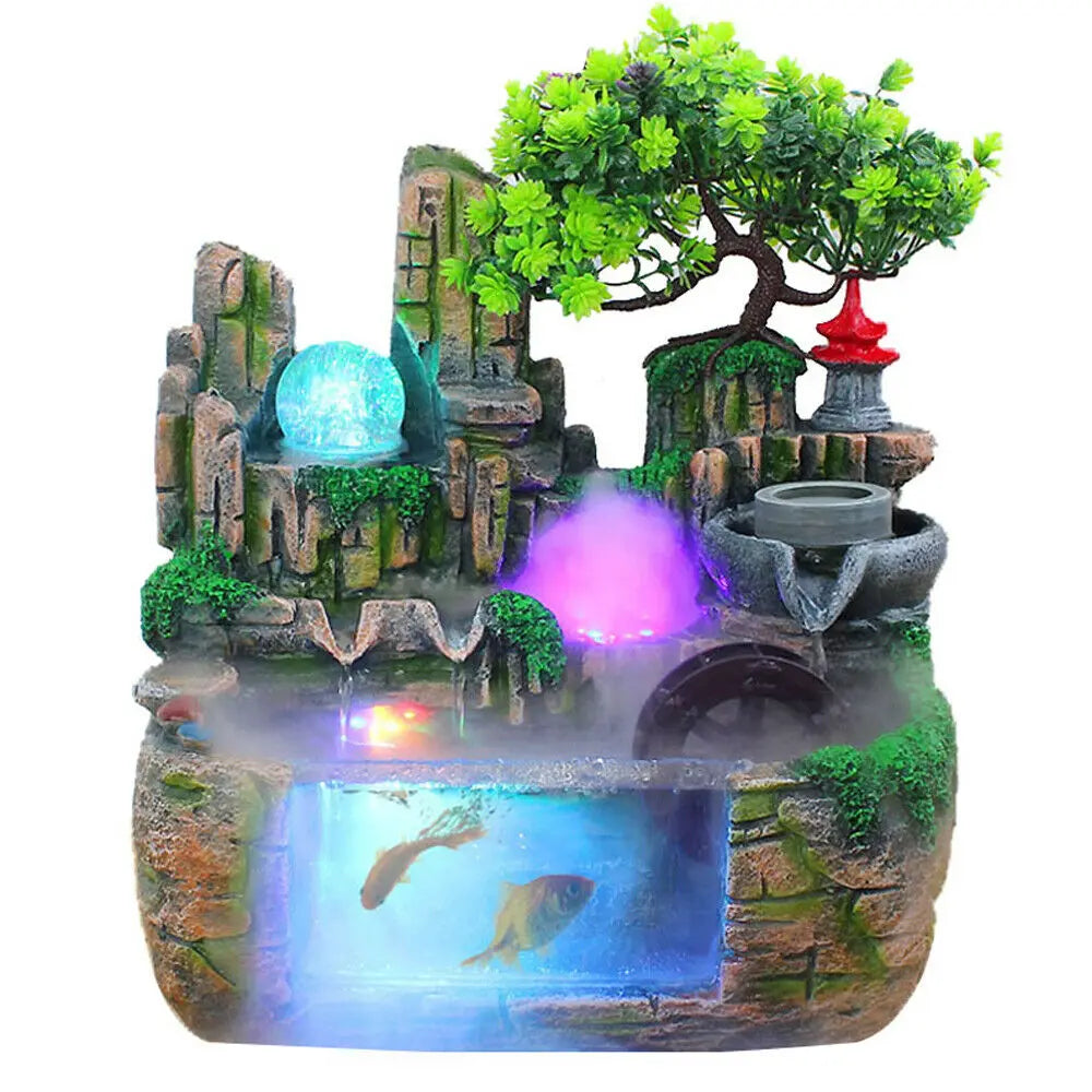 Luxury Tabletop Fountain  Elegant Indoor Waterfall Decor for Home & Office Perfect Gift Idea