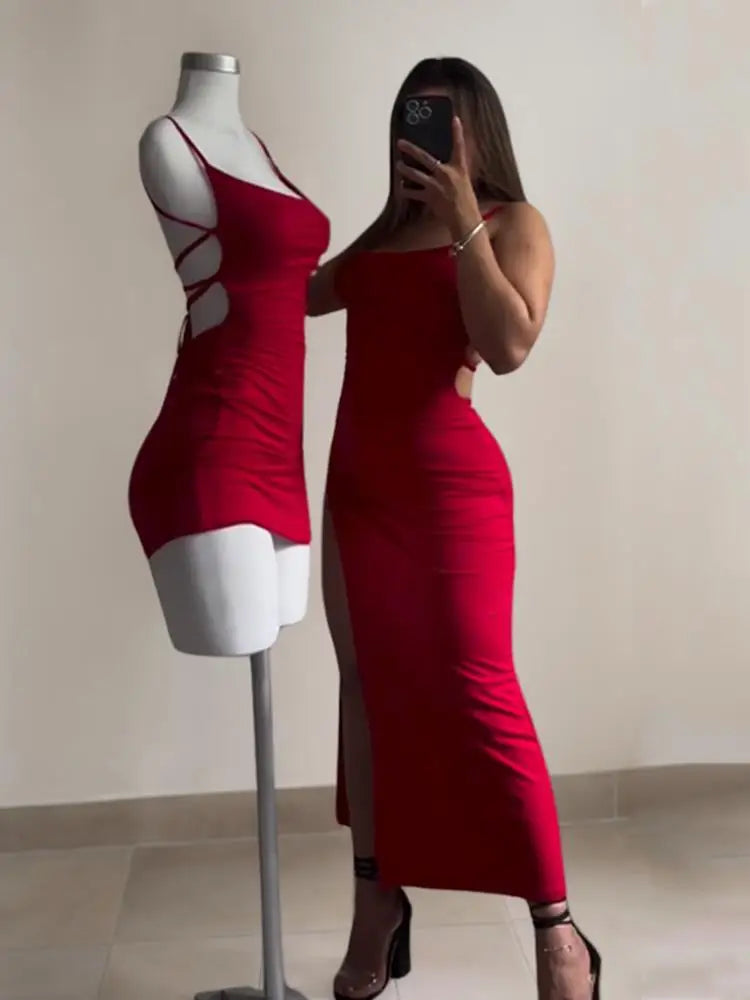 Summer Halter Strap Bodycon Mini Dress Spice Girl Inspired, Trendy Bag Hip Clubwear