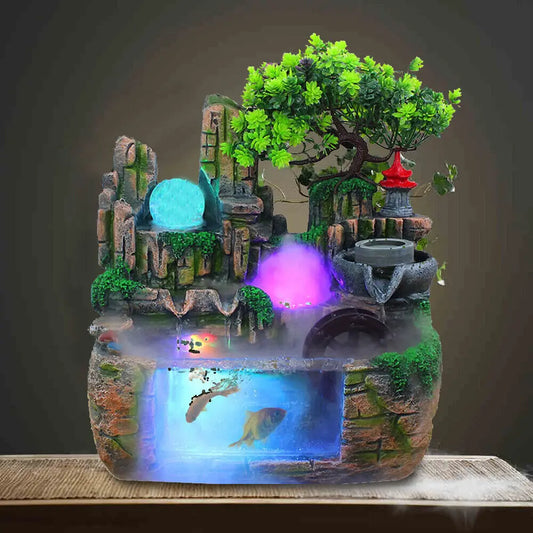 Luxury Tabletop Fountain  Elegant Indoor Waterfall Decor for Home & Office Perfect Gift Idea
