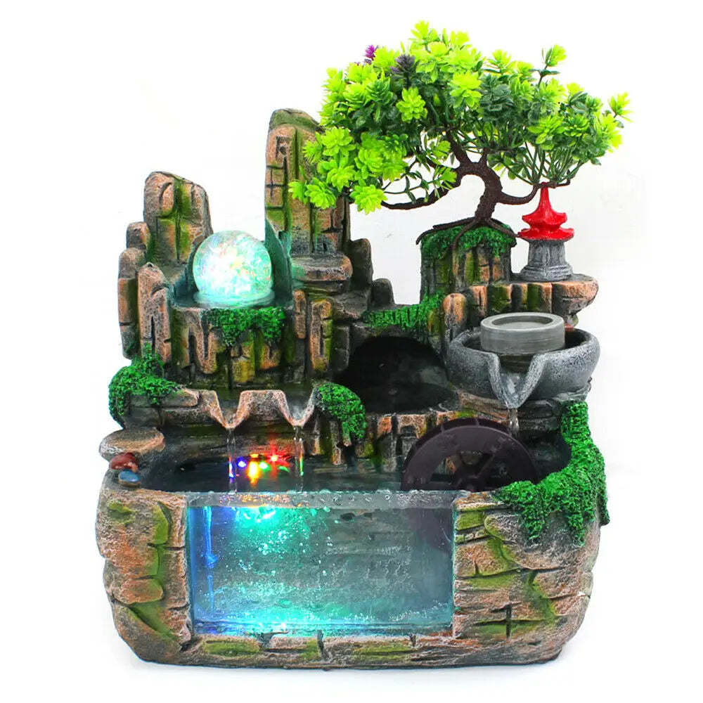 Luxury Tabletop Fountain  Elegant Indoor Waterfall Decor for Home & Office Perfect Gift Idea