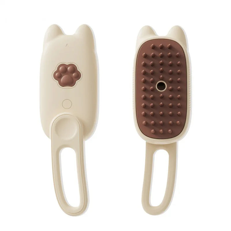 3 in 1 Pet Steam Grooming Brush  Electric Hair Removal, Cleaning Spray & Massage Comb for Cats & Dogs  Retractable Handle