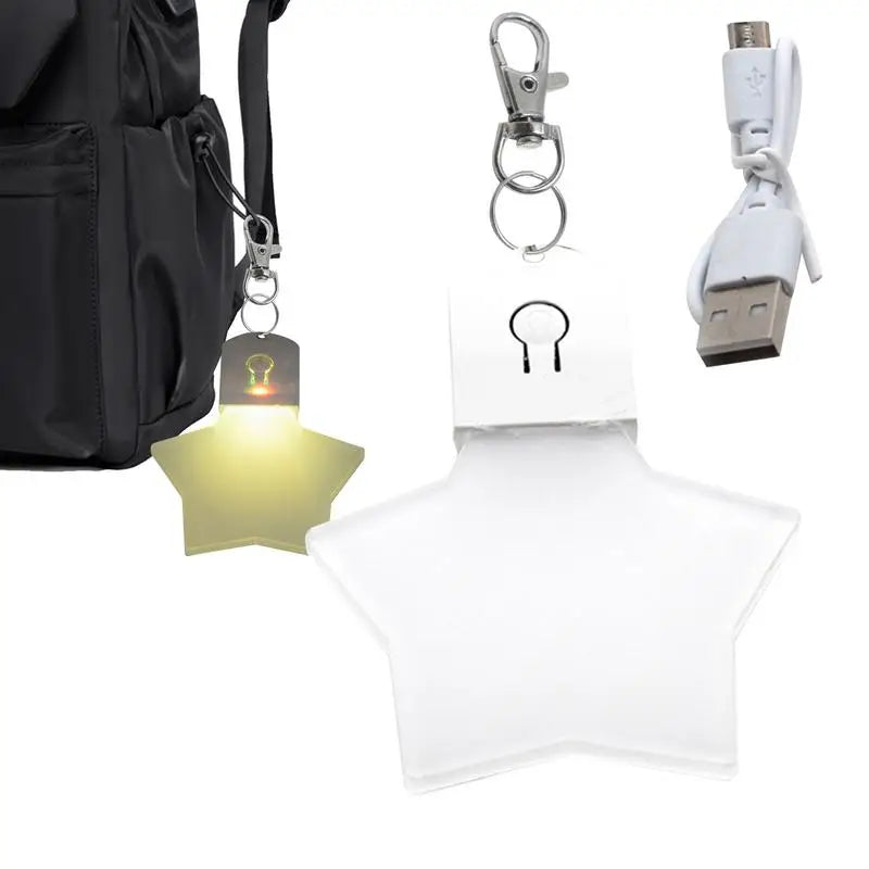 Heart LED Purse Light Rechargeable Handbag Charm for Women, Illuminates Inside Your Bag, Gift Idea USA